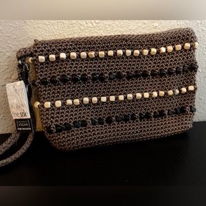 The Sak knitted and beaded wristlet.